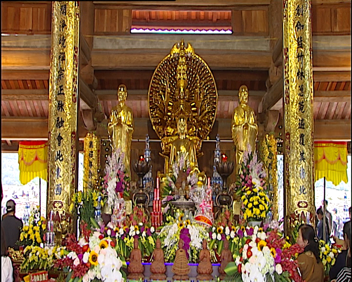 Sáng 16/2 tại Khu du lịch tâm linh, Tây Yên Tử (xã Tuấn Mậu, huyện Sơn Động), UBND tỉnh Bắc Giang tổ chức Khai mạc Tuần Văn hóa - Du lịch với chủ đề Khám phá vùng đất thiêng Tây Yên Tử và Khai hội Xuân Tây Yên Tử năm 2019. (Ảnh: PV/Vietnam+)