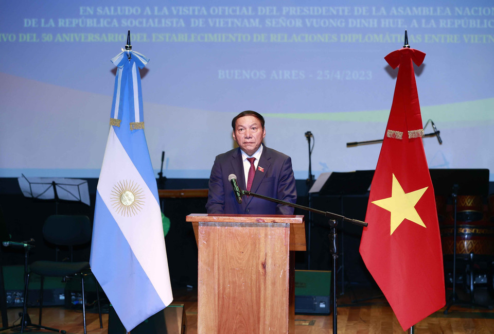 Bộ trưởng Bộ Văn hóa, Thể thao và Du lịch Nguyễn Văn Hùng phát biểu. (Ảnh: Doãn Tấn/TTXVN)