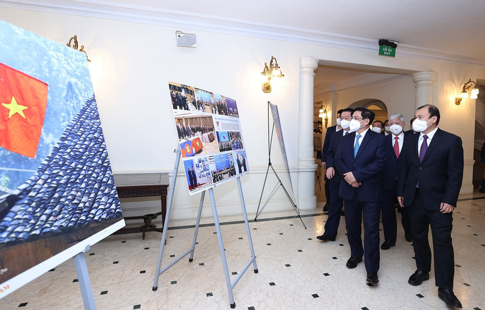 Giải thưởng toàn quốc về Thông tin đối ngoại lần thứ 7 đã nhận được tổng số 1.053 tác phẩm, sản phẩm dự thi.. (Ảnh: Dương Giang/TTXVN)