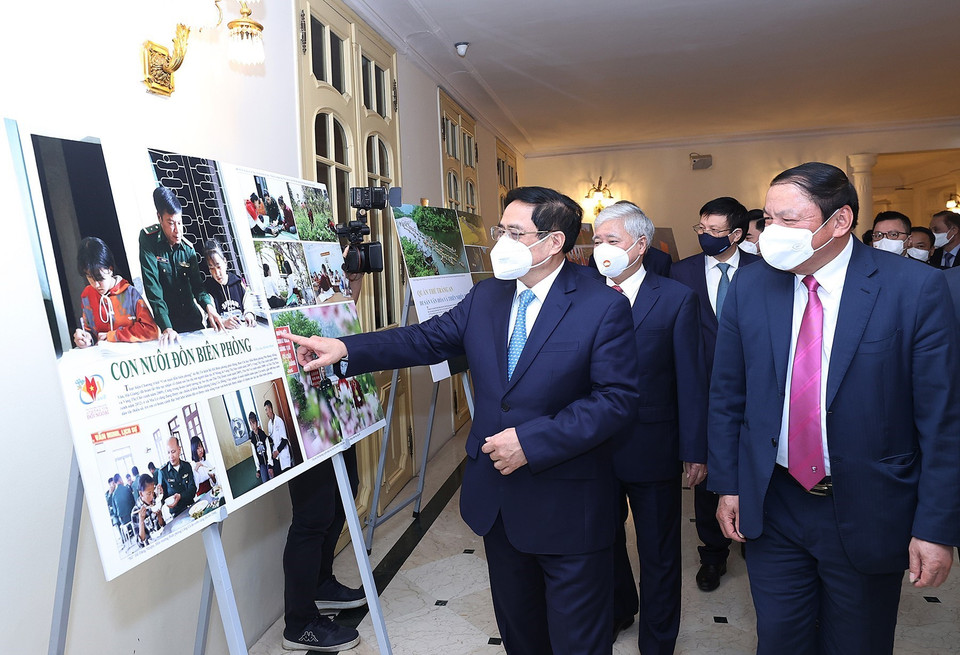 Giải thưởng lần thứ 7 có sự tham gia của 32 tác giả, đơn vị báo chí nước ngoài, 14 tác giả là người Việt Nam ở nước ngoài và 14 Đại sứ quán Việt Nam ở các nước. (Ảnh: Dương Giang/TTXVN)