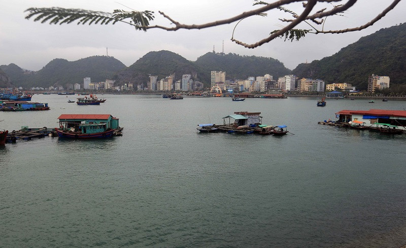 Một góc thị trấn Cát Bà. (Ảnh: Trần Việt/TTXVN)