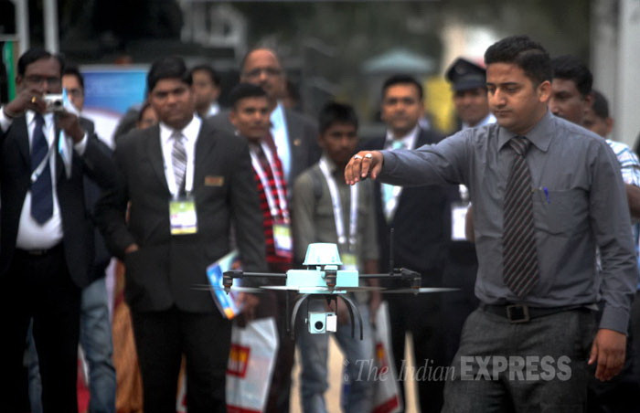 Máy bay không người lái NETRA v2. (Ảnh: Oinam Anand)