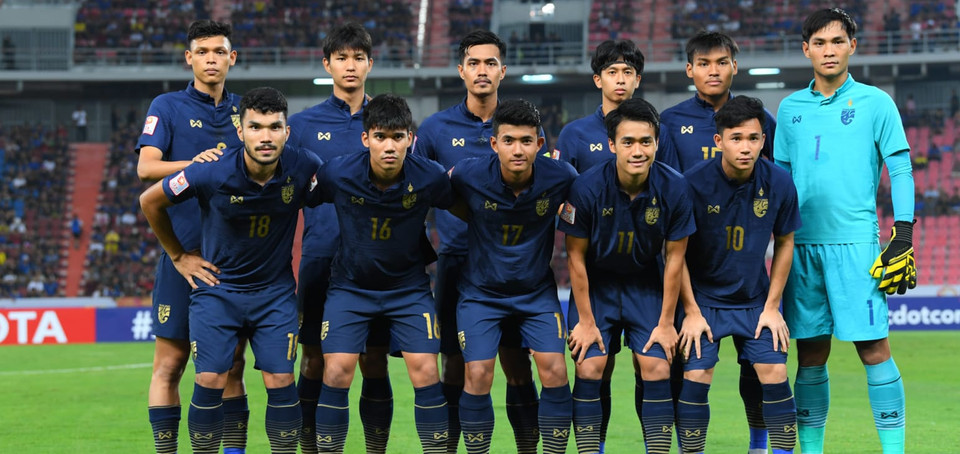Đội hình ra sân của U23 Thái Lan không thay đổi so với trận ra quân. (Nguồn: AFC)