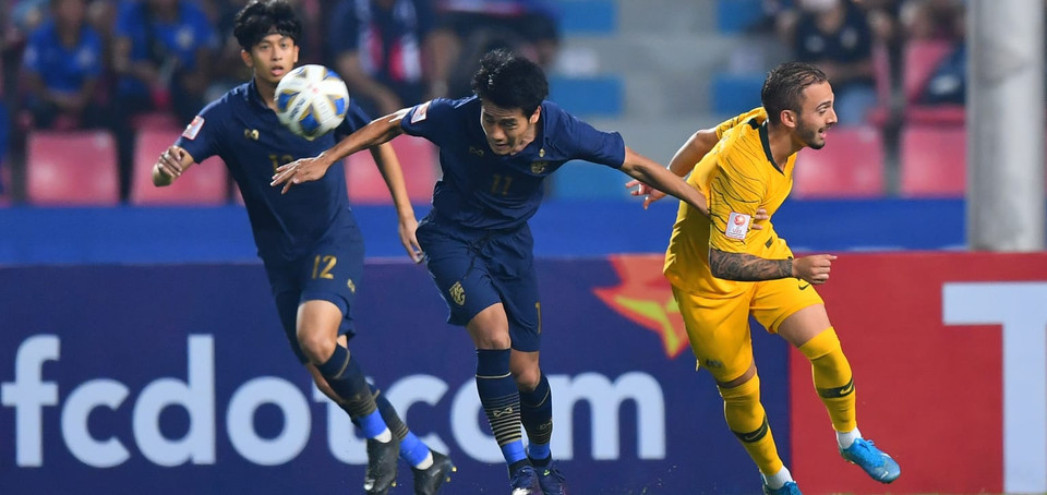 U23 Thái Lan chính là đội nhập cuộc tốt hơn và gây sức ép về phía U23 Australia. (Nguồn: AFC)