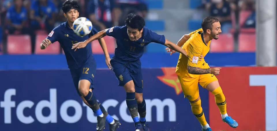 U23 Thái Lan chính là đội nhập cuộc tốt hơn và gây sức ép về phía U23 Australia. (Nguồn: AFC)