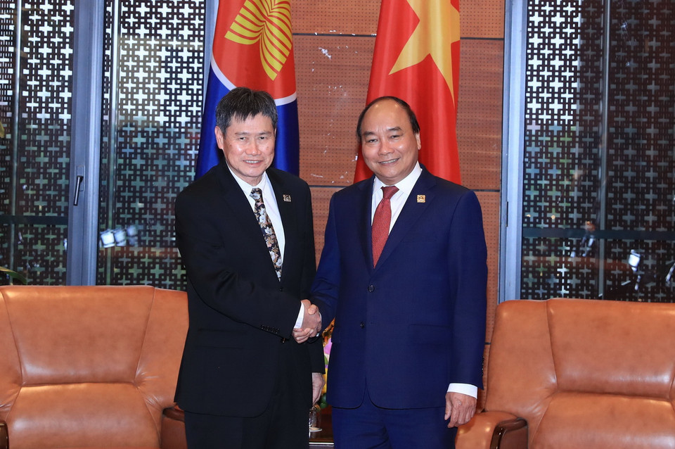 Thủ tướng Nguyễn Xuân Phúc tiếp Tổng Thư ký Hiệp hội các Quốc gia Đông Nam Á (ASEAN) Lim Jock Hoi. (Nguồn: TTXVN)