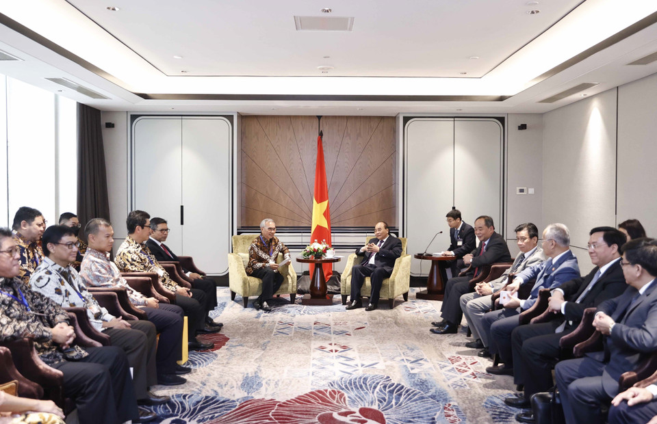 Chủ tịch nước Nguyễn Xuân Phúc tiếp ông Budiarsa Sastrawinata, Tổng Giám đốc Tập đoàn Ciputra. (Ảnh: Thống Nhất/TTXVN)