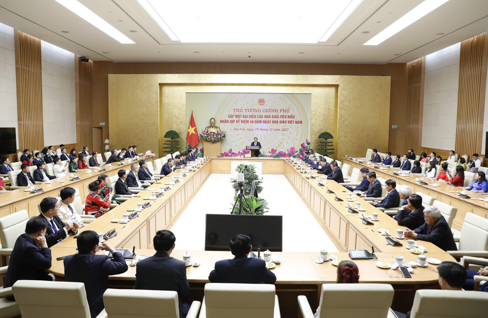 Quang cảnh buổi gặp mặt. (Ảnh: Dương Giang/TTXVN)