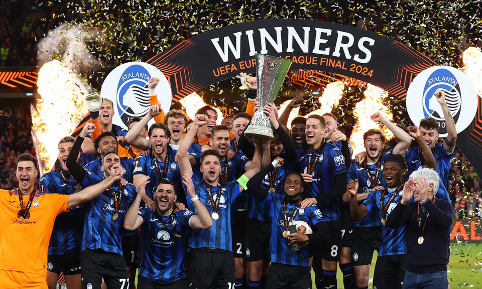 Giây phút lịch sử của Atalanta bởi đây là lần đầu họ giành chức vô địch Europa League. (Nguồn: Reuters)