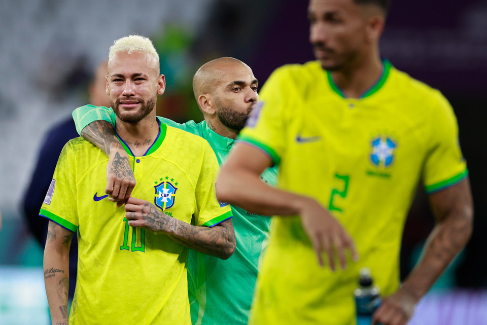 Khi mà, đây lại là trận đấu cuối cùng của Brazil trên đất Qatar sau khi họ để thua Croatia ở loạt sút luân lưu. (Ảnh: Hải An/Vietnam+)