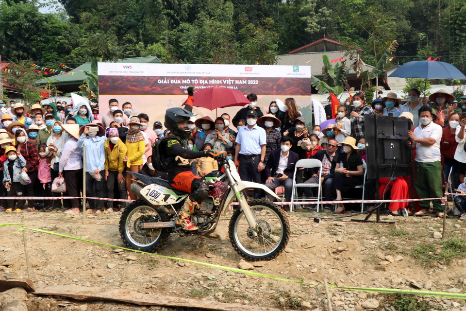 Giải đấu gồm 5 chặng đua, quy tụ các tay đua trên toàn quốc. (Ảnh: Quang Quyết/TTXVN)