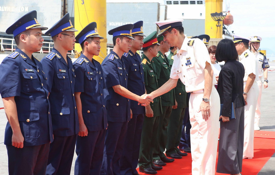 Chuyến thăm xã giao thành phố Đà Nẵng diễn ra trong 5 ngày từ 24-28/7. (Ảnh: Trần Lê Lâm/TTXVN)