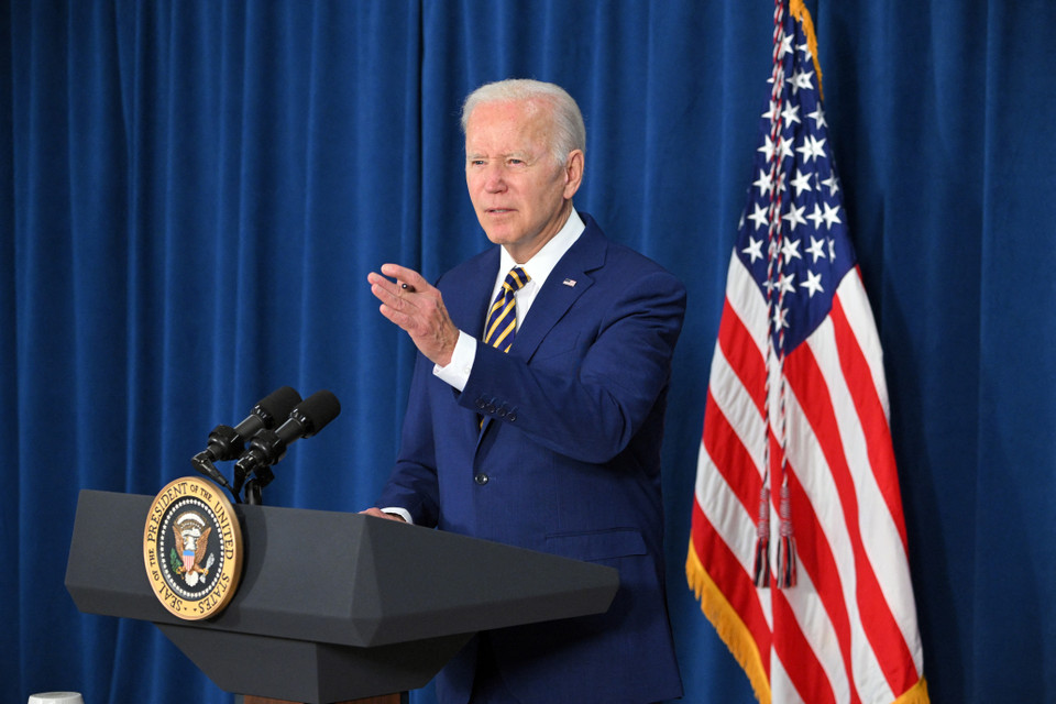 Tổng thống Mỹ Joe Biden phát biểu tại Delaware ngày 3/6/2022. (Nguồn: AFP/TTXVN)