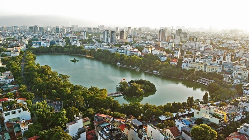Hà Nội xứng tầm là Thủ đô của một đất nước năng động, đổi mới và phát triển. (Ảnh: Huy Hùng/TTXVN)