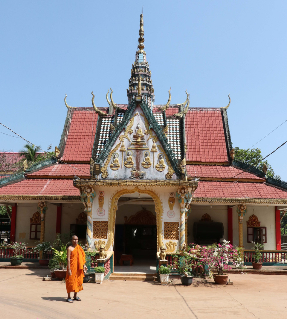 Khu vực chánh điện Chùa Sóc Lớn. (Ảnh: Sỹ Tuyên/TTXVN)