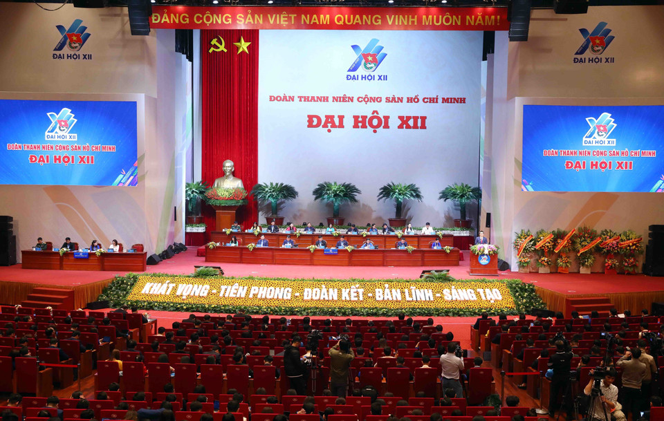 Quang cảnh phiên bế mạc đại hội. (Ảnh: Phạm Kiên/TTXVN)