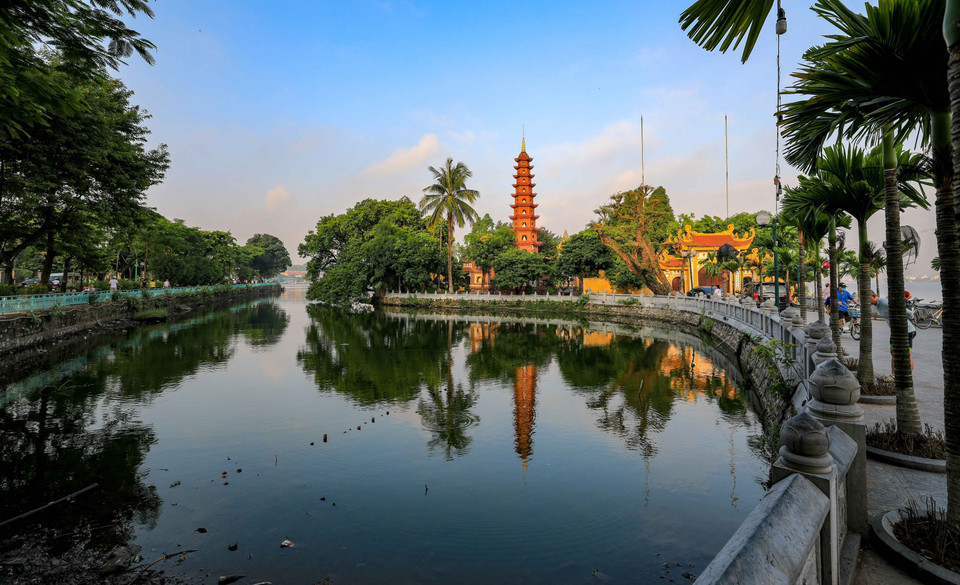 Chùa Trấn Quốc (Hà Nội). (Ảnh: Thanh Tùng/TTXVN)