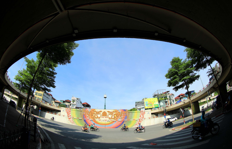 Nút giao thông Nam cầu Chương Dương. (Nguồn: TTXVN)