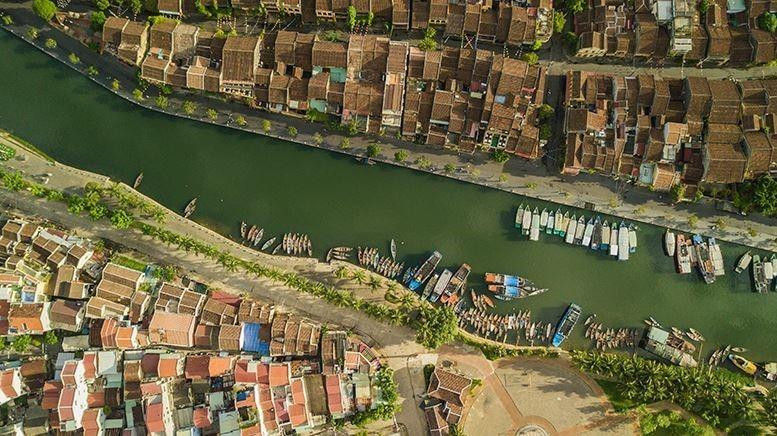 Thành phố Hội An bên bờ sông Hoài. (Ảnh: Trọng Đạt/TTXVN)