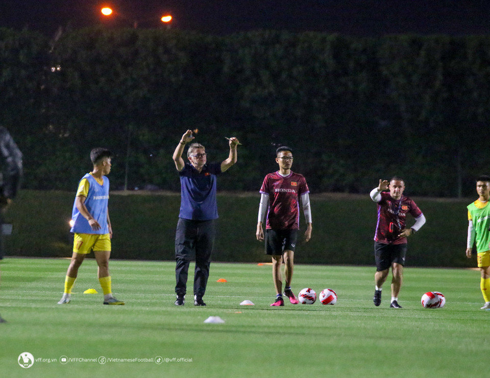 Ở giải này, HLV Philippe Troussier không tổ chức bầu hoặc chỉ định đội trưởng và các đội phó như thường lệ. (Nguồn: VFF)