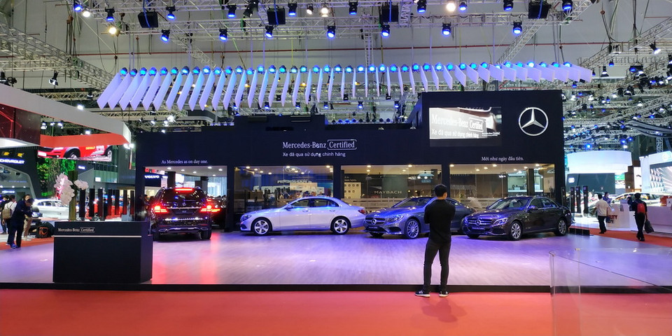 Theo Ban tổ chức, triển lãm này có số lượng xe trưng bày và giới thiệu lớn nhất trong các lần tổ chức triển lãm ôtô Việt Nam từ trước đến nay.(Ảnh: Trà Giang/Vietnam+)