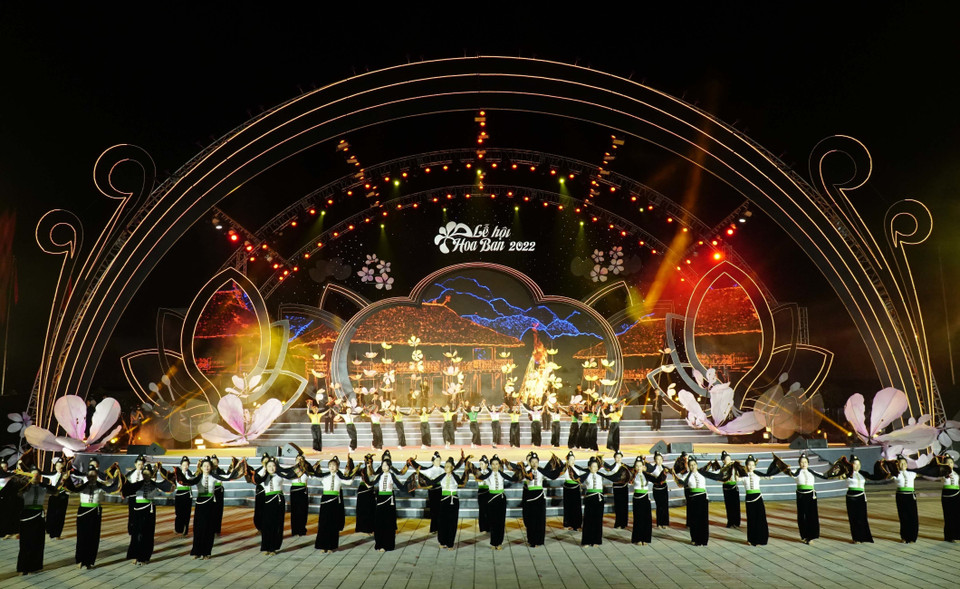 Lễ hội Hoa Ban năm 2022 diễn ra từ ngày 12-14/3. (Ảnh: Xuân Tư/TTXVN)