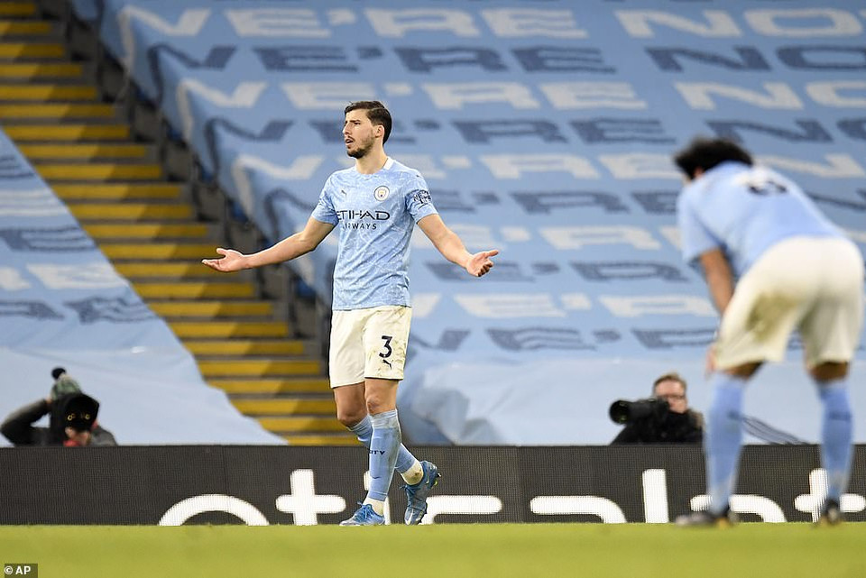 Đây là lần đầu tiên Man City thua trận sau 28 trận bất bại. (Nguồn: AP)