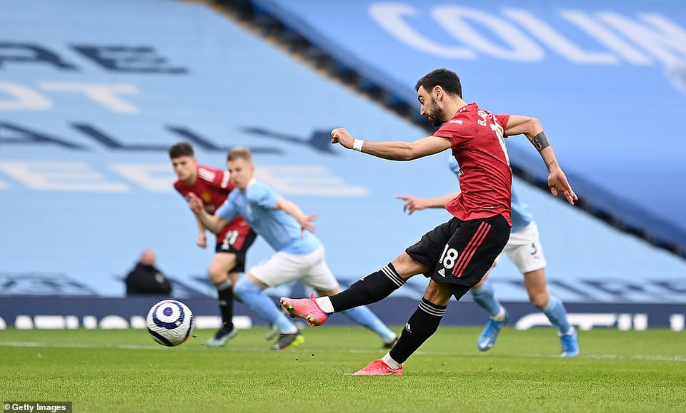 Trên chấm 11m, Bruno đã không bỏ lỡ cơ hội. (Nguồn: Getty Images)