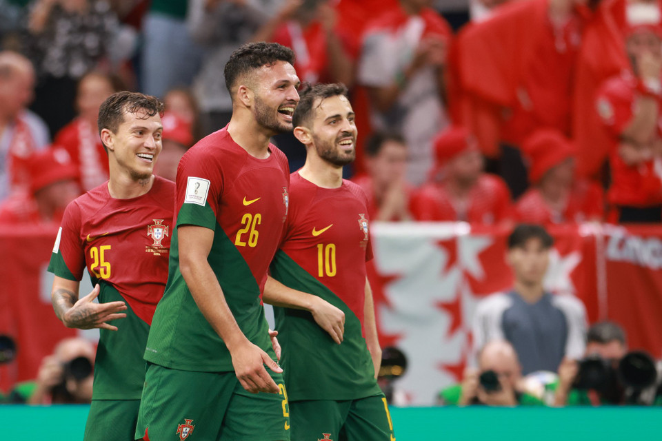 Nỗi buồn đó có lẽ càng tăng lên khi mà người thế chỗ anh là Goncalo Ramos lại tỏa sáng. (Ảnh: Hải An/Vietnam+)