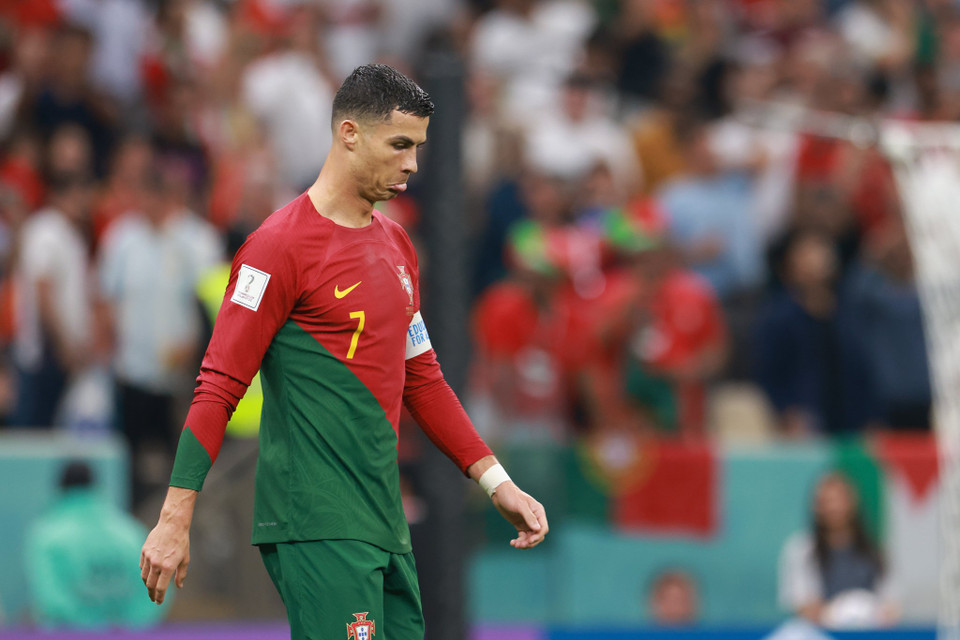 Ronaldo không giấu được sự thất vọng của mình trên sân đấu. (Ảnh: Hải An/Vietnam+)