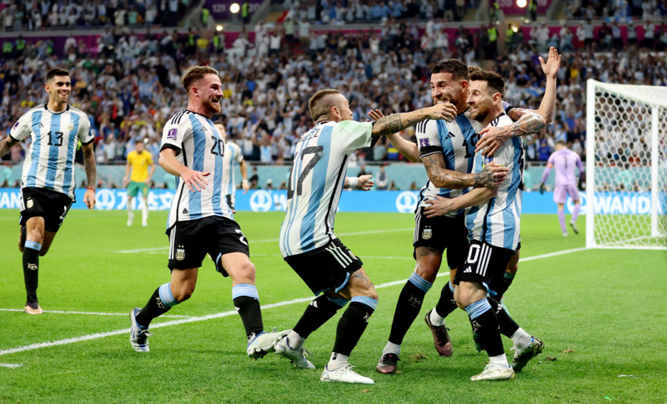 Trong khi đó, đối thủ của họ ở tứ kết là Argentina đã vượt qua Australia 2-1. (Nguồn: Reuters)