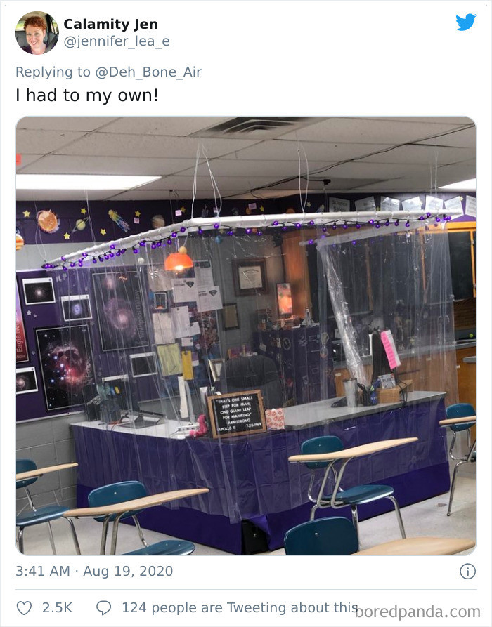 Khu vực cách ly dành riêng cho thầy giáo. (Nguồn: Boredpanda)