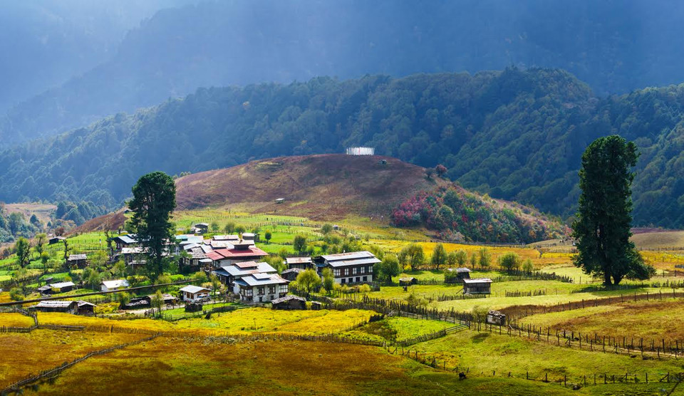 Làng trên cao nguyên. (Ảnh: Nguyễn Thanh Tùng)