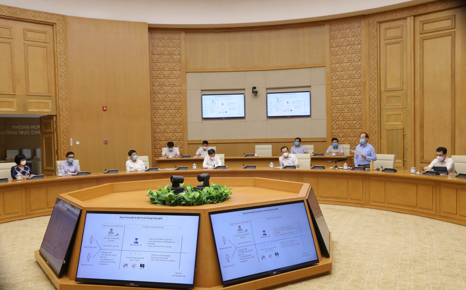 Phó Giáo sư, tiến sỹ Trần Đắc Phu, Cố vấn cao cấp Trung tâm Đáp ứng khẩn cấp sự kiện y tế công cộng Việt Nam, Bộ Y tế phát biểu. (Ảnh: Nguyễn Điệp/TTXVN)