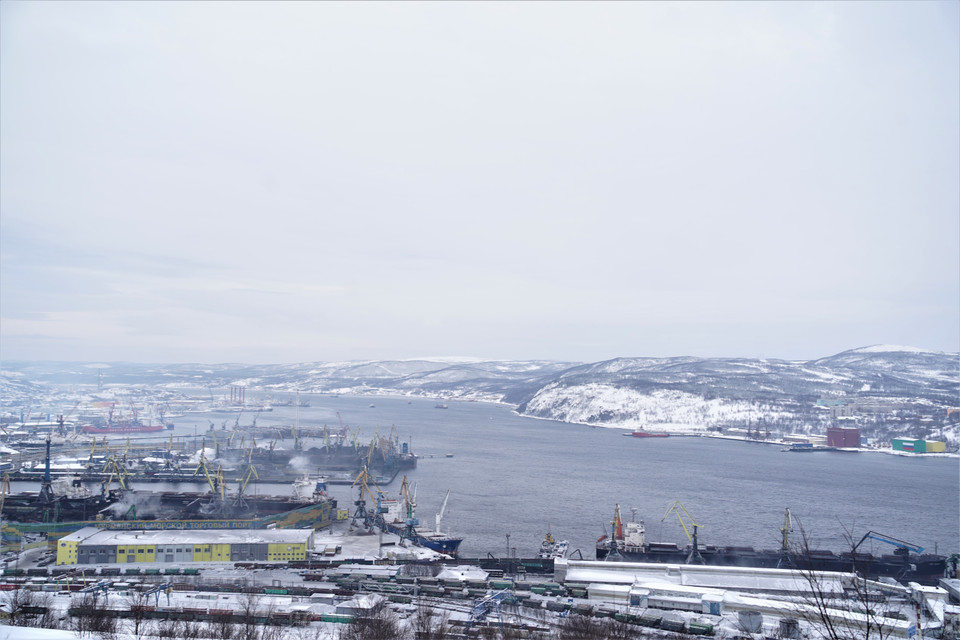 Cảng Murmansk không đóng băng quanh năm trên vành đai Bắc cực. (Ảnh: Duy Trinh/TTXVN)
