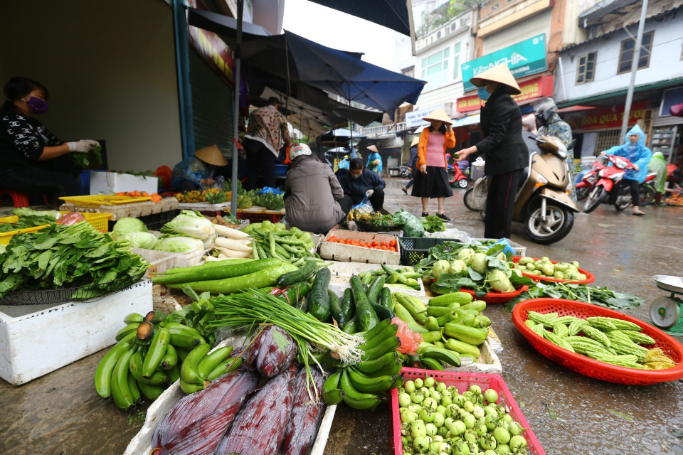 Phong phú các loại rau xanh, củ quả. (Ảnh: Minh Quyết/TTXVN)