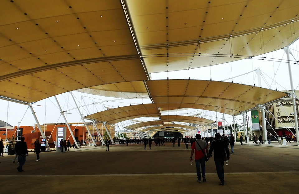 Không gian bên trong Hội chợ. (Ảnh: Thanh-Hòa/Vietnam+)