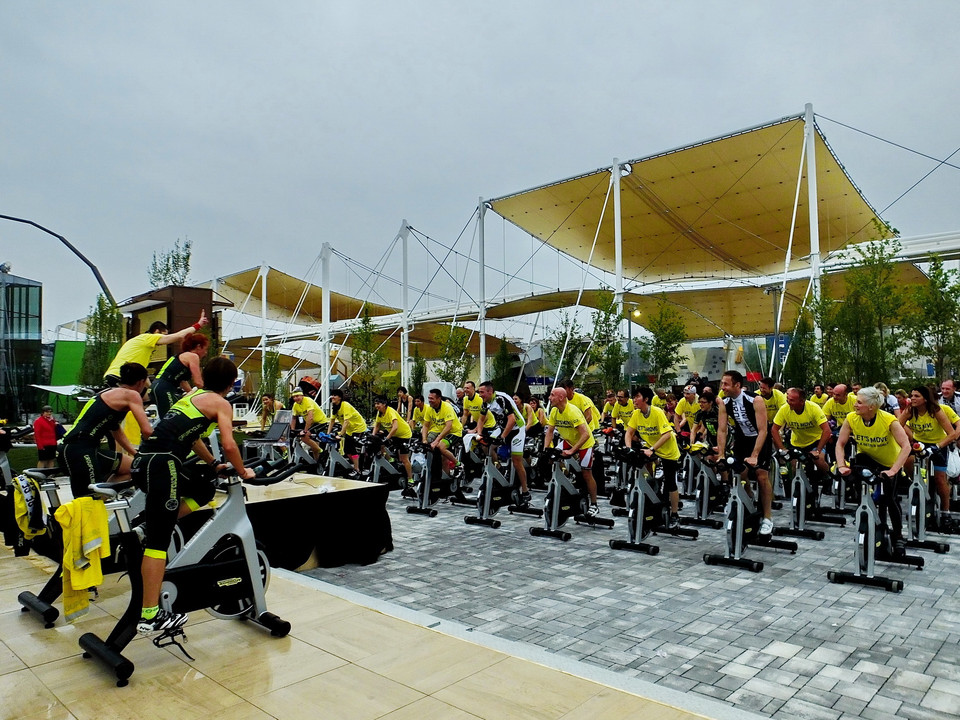 Một số hoạt động thể thao làm náo nhiệt thêm không khí ngày đầu diễn ra Hội chợ. (Ảnh: Thanh-Hòa/Vietnam+)