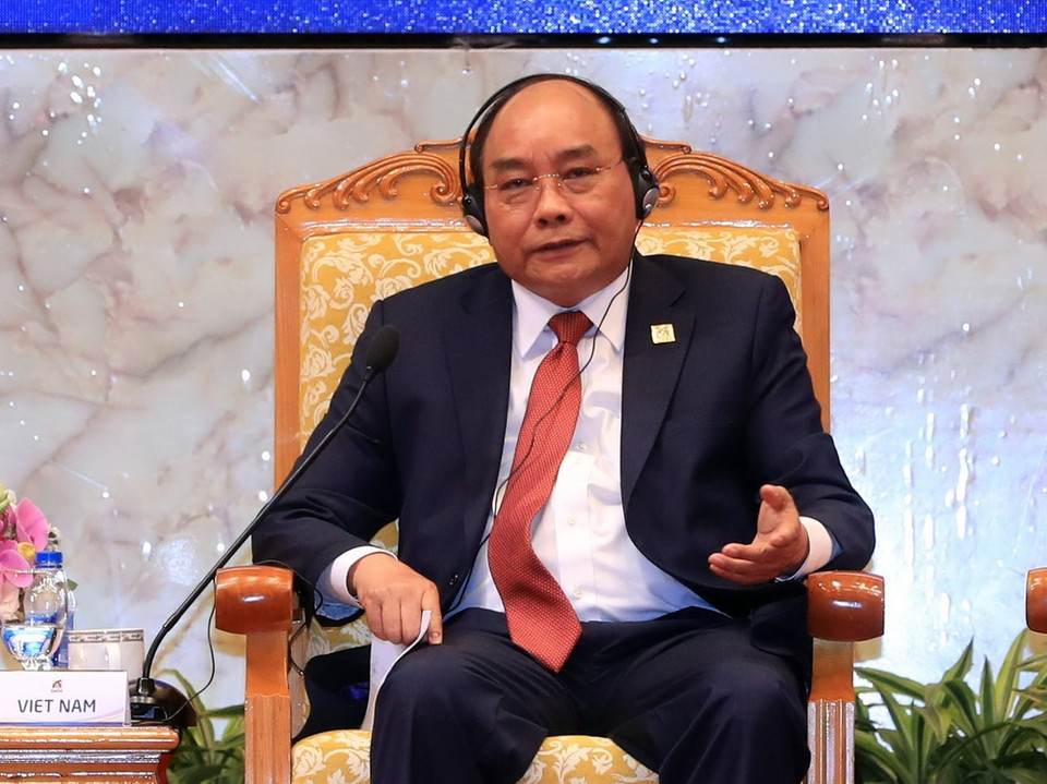 Thủ tướng Nguyễn Xuân Phúc phát biểu. (Ảnh: TTXVN)