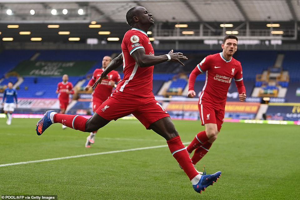 Liverpool sớm được hưởng niềm vui khi Sadio Mane ghi bàn ở tỷ số ở ngay phút thứ 3. (Nguồn: Getty Images)