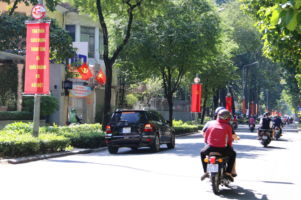 Đường Nam Kỳ Khởi Nghĩa, Quận 3. (Ảnh: Thanh Vũ/TTXVN)