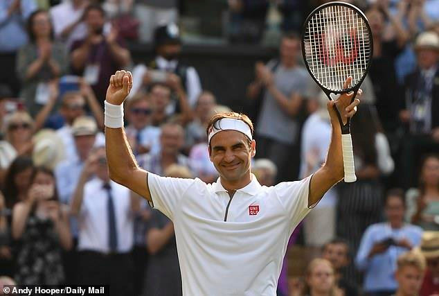 Federer đã thẳng tiến bán kết Wimbledon 2019 sau khi vượt ải Kei Nishikori.