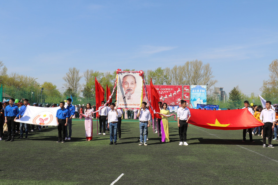 Đại hội thể thao sinh viên Việt Nam tại Moskva năm 2019, do Ban Cán sự Đoàn tại Liên bang Nga tổ chức. (Ảnh: Dương Trí/TTXVN)