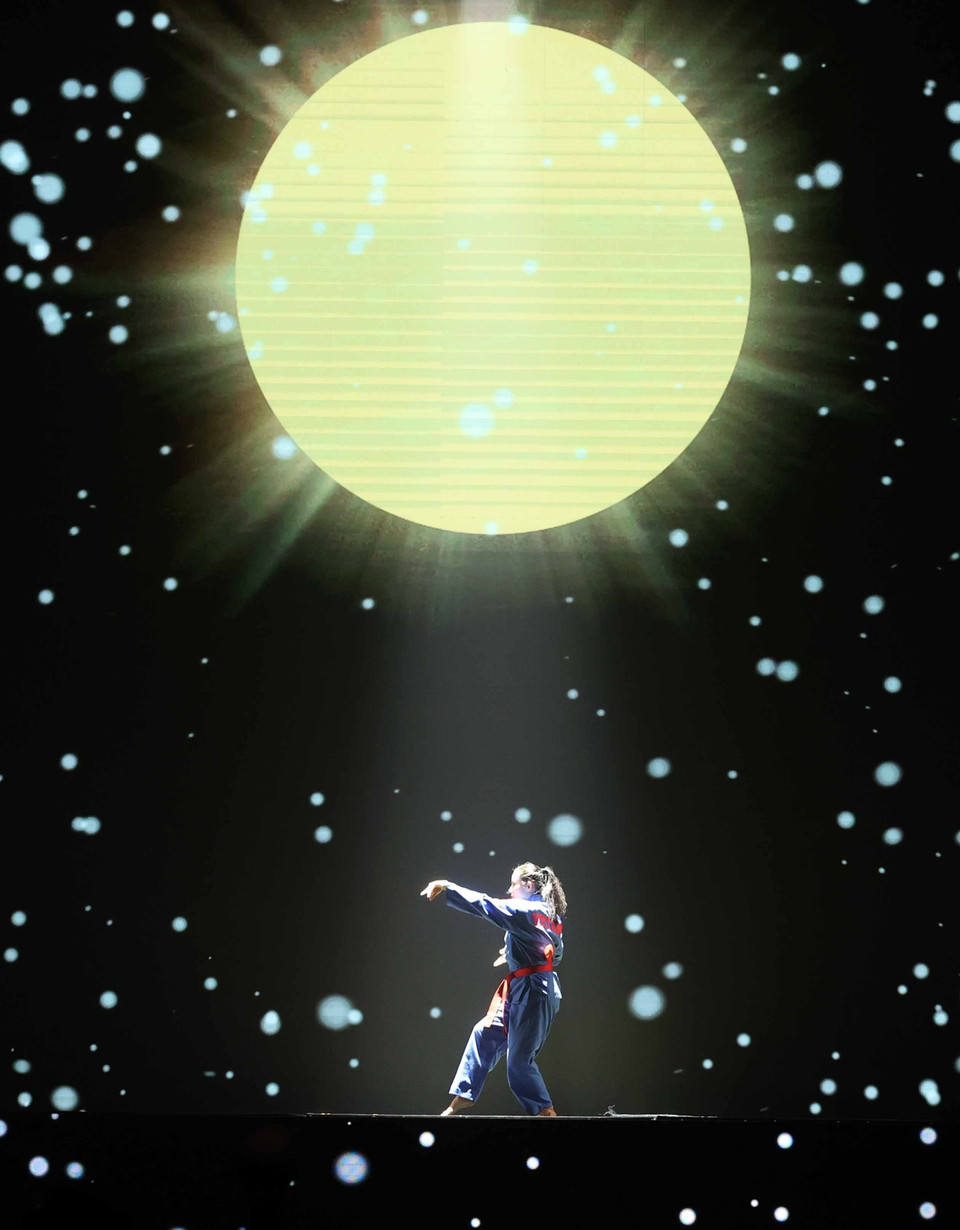 Môn sinh Vovinam biểu diễn tại lễ kỷ niệm 85 năm thành lập Vovinam Việt võ đạo. (Ảnh: Thống Nhất/TTXVN)