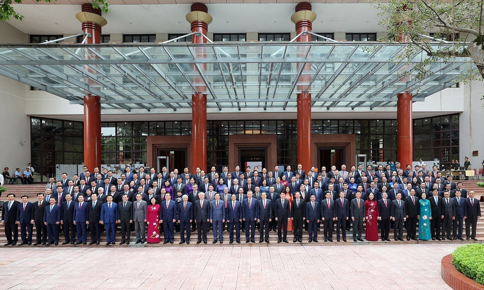 Ban Chấp hành Trung ương Đảng khóa XIII. (Ảnh: Trí Dũng/TTXVN)