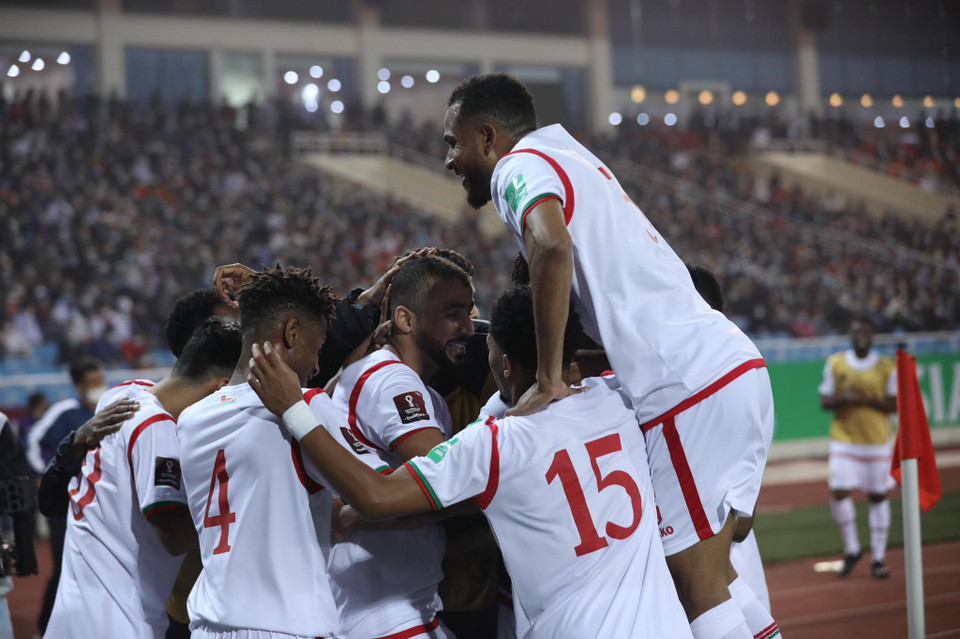 Với kết quả này, tuyển Oman khiến tuyển Việt Nam trắng tay trong cả hai lần đối đầu tại vòng loại thứ 3 World Cup 2022. (Ảnh: Tá Hiển/Vietnam+)