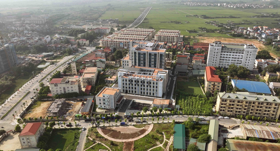 Khu hành chính của huyện Thường Tín, thành phố Hà Nội. (Ảnh: Vũ Sinh/TTXVN)