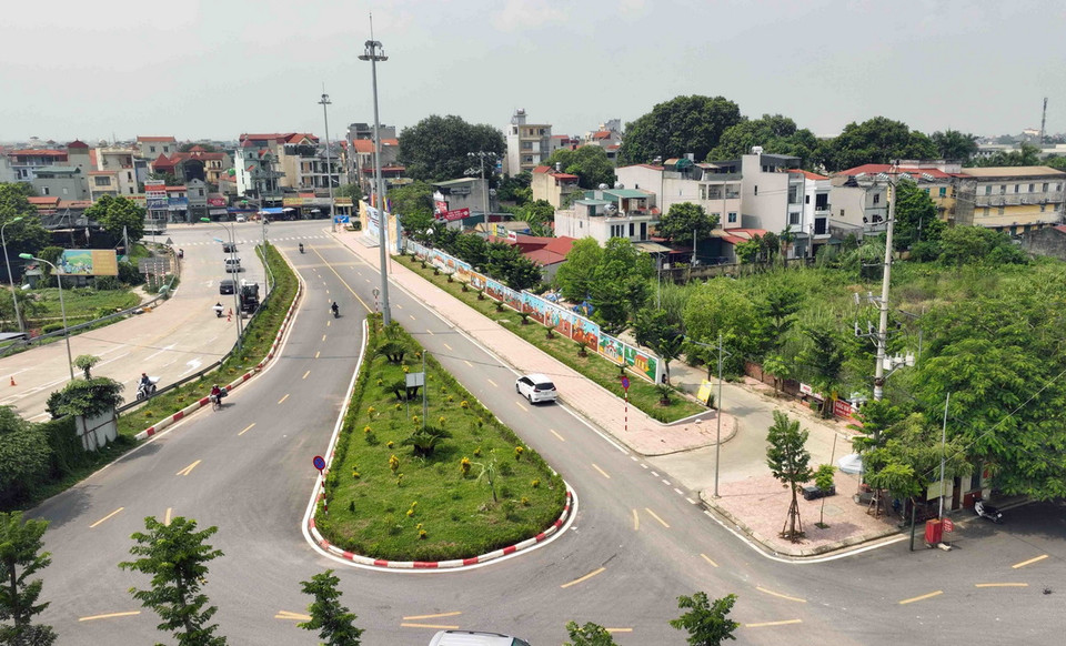 Đường giao thông nông thôn liên xã ở huyện Thường Tín, thành phố Hà Nội. (Ảnh: Vũ Sinh/TTXVN)