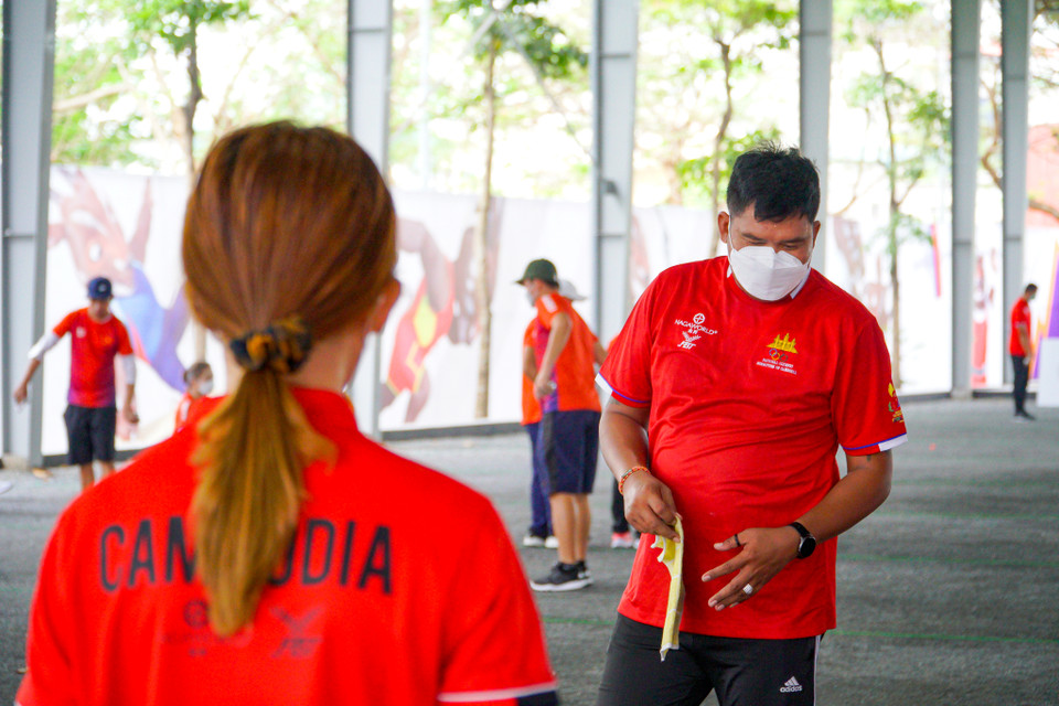 Bên cạnh đội tuyển Việt Nam, đội tuyển các Quốc gia khác cũng đang tập luyện trong buổi tập ngày hôm nay. (Ảnh: Minh Hiếu/Vietnam+)