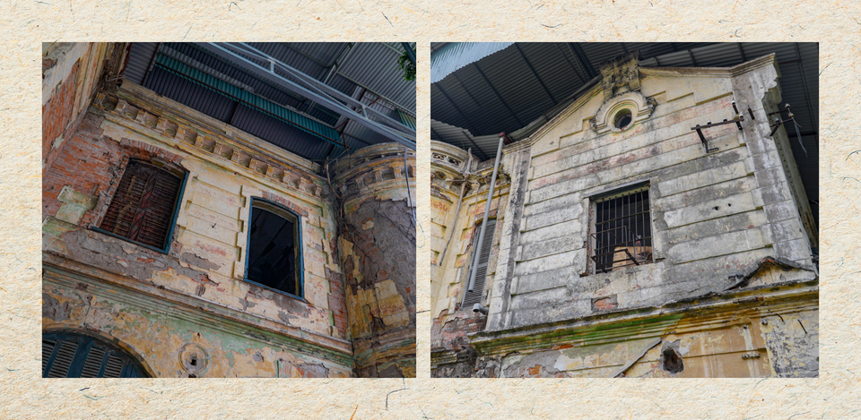 Đây là một trong những căn biệt thự vô giá còn sót lại của Hà Nội. Trải qua thời gian, căn biệt thự đang xuống cấp nghiêm trọng. (Ảnh: Minh Hiếu/Vietnam+)